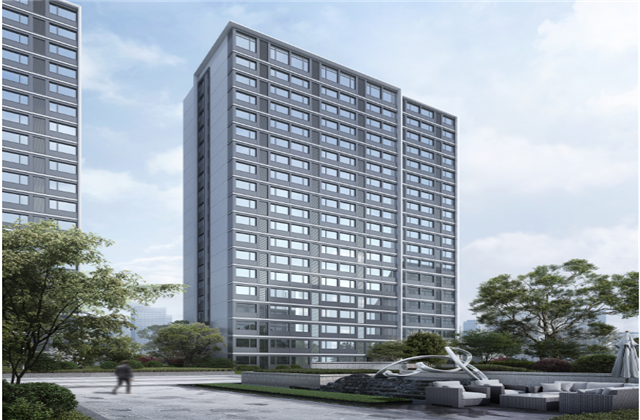 杭州市首座近零能耗住宅建筑临安4001百老汇宸锦学府主体结顶